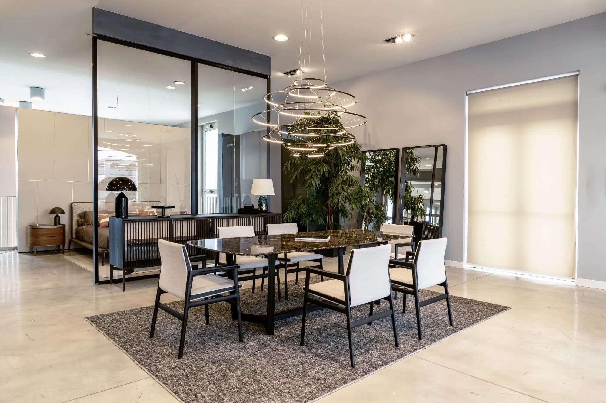 Area illuminazione dello showroom
